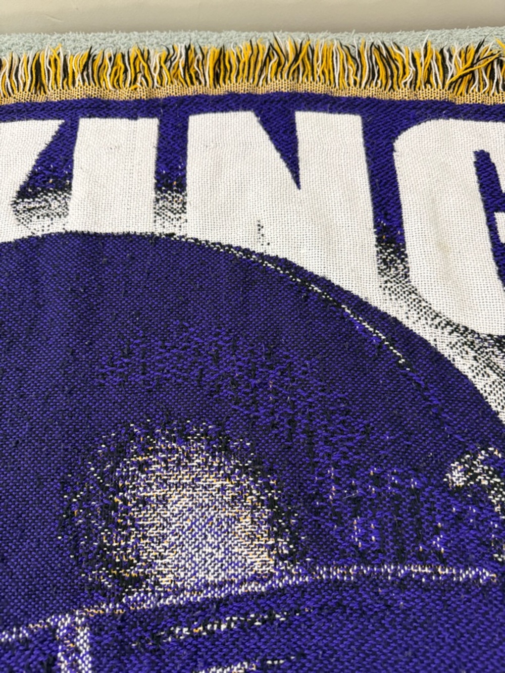Minnesota Vikings Tapestry Throw Blanket W/ Fringe - 40" X 50" - Picture 4 of 7